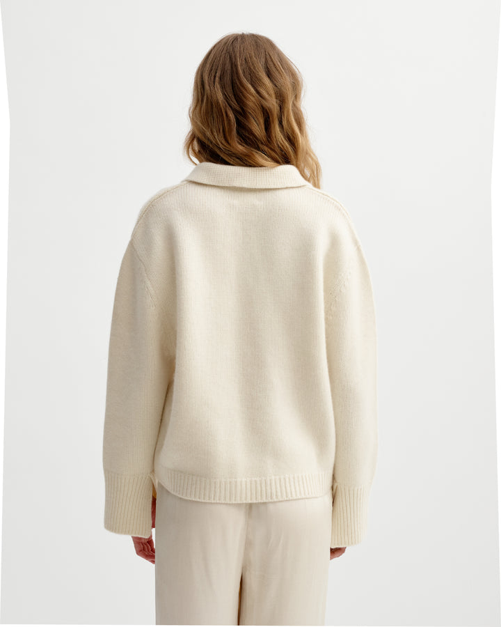 Monaco Cashmere Sweater Cream