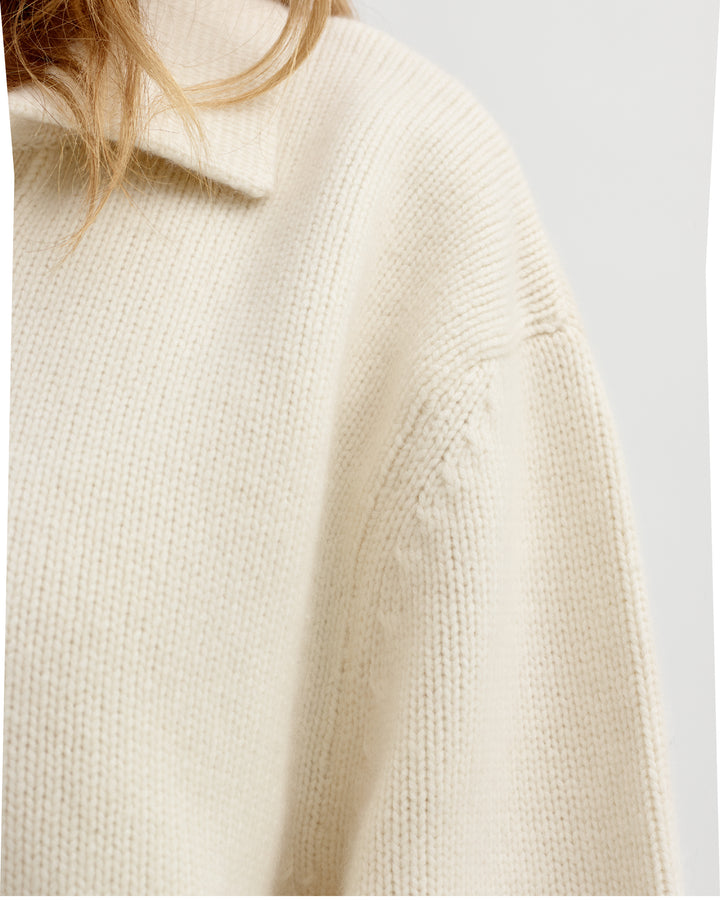 Monaco Cashmere Sweater Cream