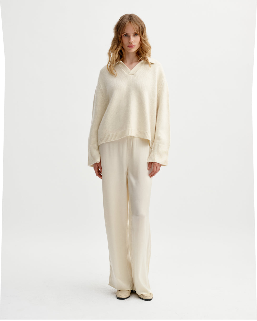 Monaco Cashmere Sweater Cream