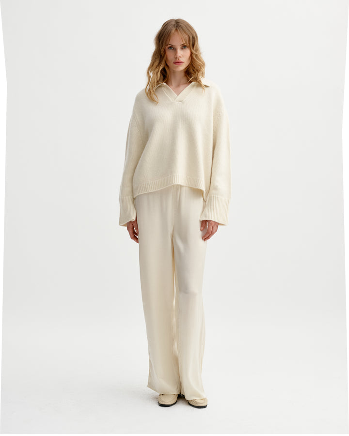 Monaco Cashmere Sweater Cream